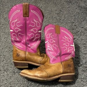 Double h western pink boots